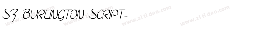 SF Burlington Script字体转换